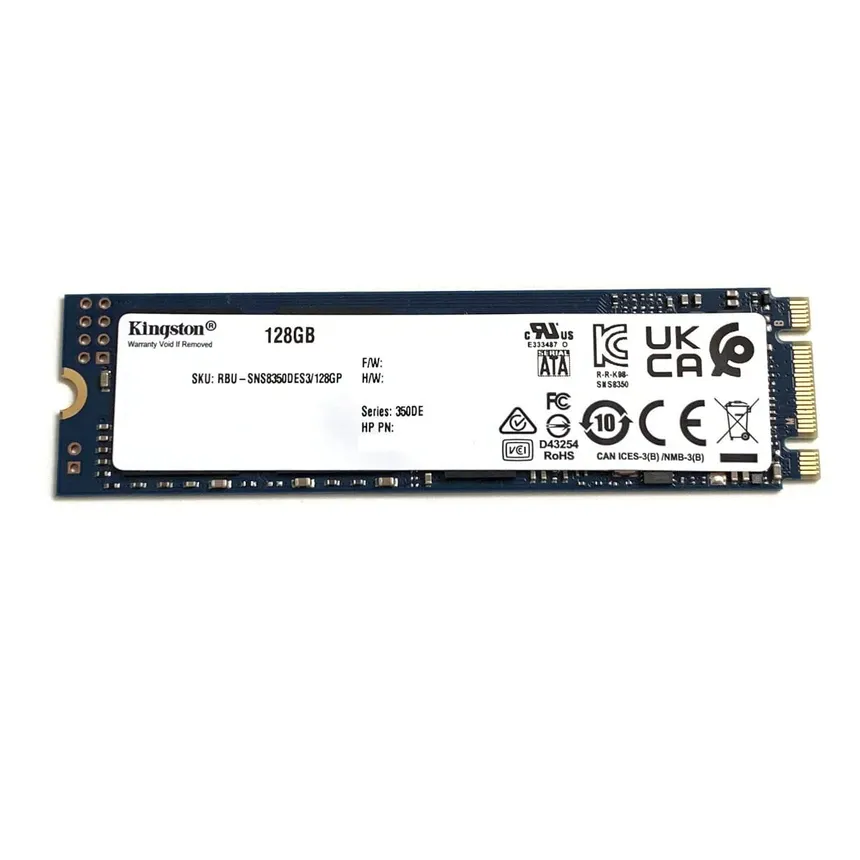 DISCO SOLIDO SATA - KINGSTON - 350DE S3 128GB - SSD M.2 2280 SATA III, COMPATIBLE CON PLACAS BASE SATA M.2, (SNS8350DES3/128GP)