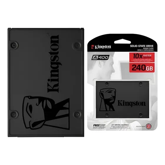 DISCO SOLIDO SATA KINGSTON A400 240GB (SA400S37/240G) SSD 2.5\" 7MM SATA III 6GB/S, TECNOLOGÍA TLC, - (SA400S37/240G)