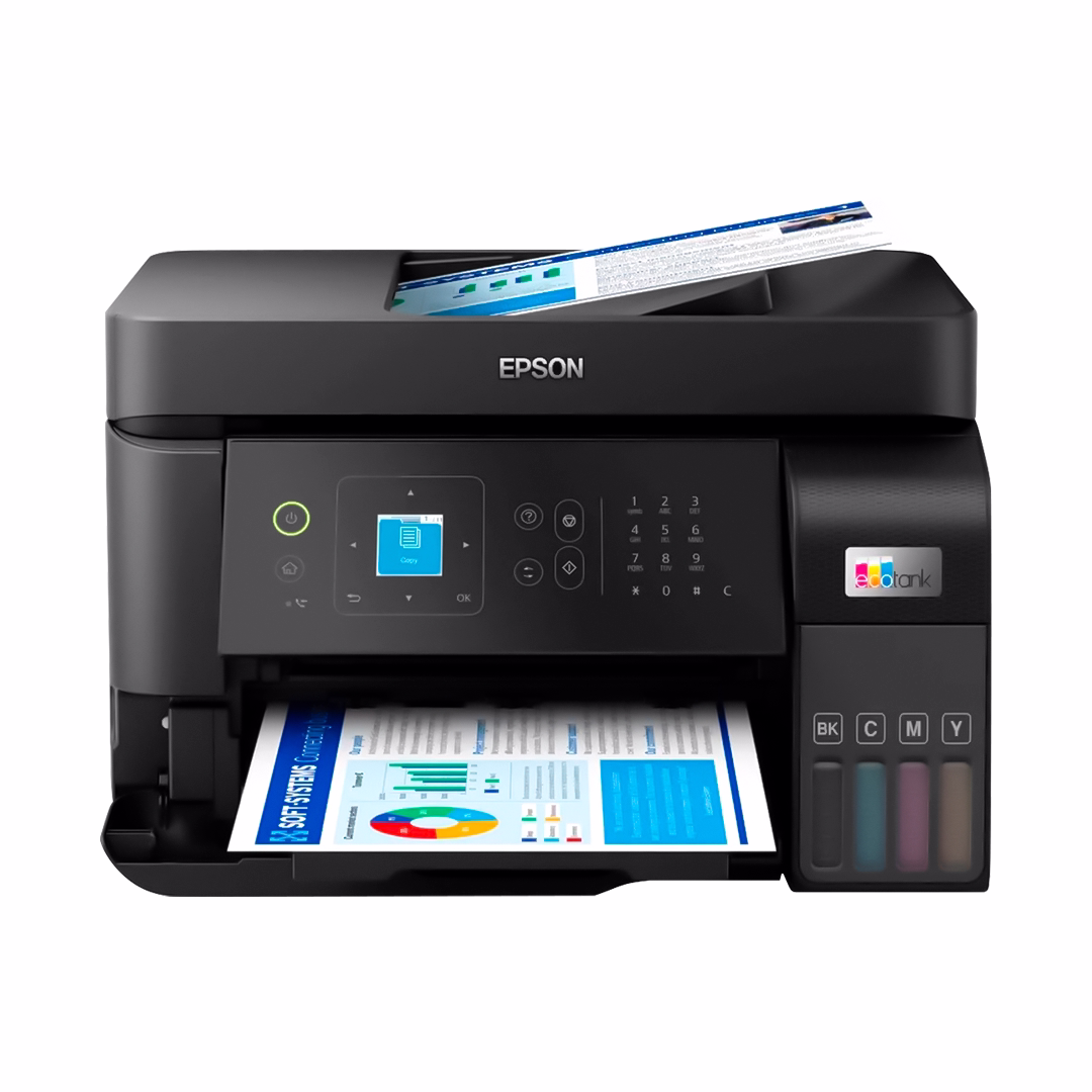 IMPRESORA MULTIFUNCIONAL TINTA EPSON ECOTANK L5590 IMPRIME/ESCANEA/COPIA/FAX, SISTEMA CONTINUO, USB/LAN/WI-FI, PANEL TÁCTIL - C11CK57303