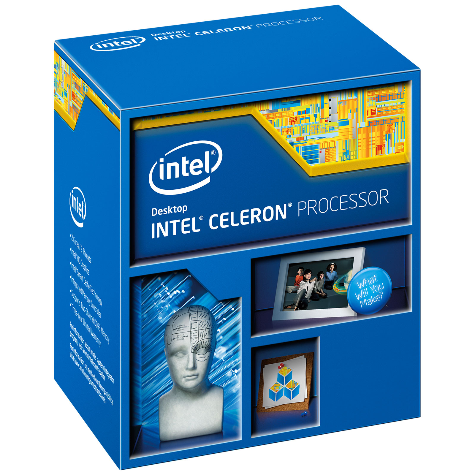PROCESADOR - INTEL - CELERON G1820 - PROCESADOR DUAL CORE, 2.7 GHZ, 2 MB CACHE, SOCKET LGA1150, 4TA GENERACIÓN, 54W TDP - CM8064601484015