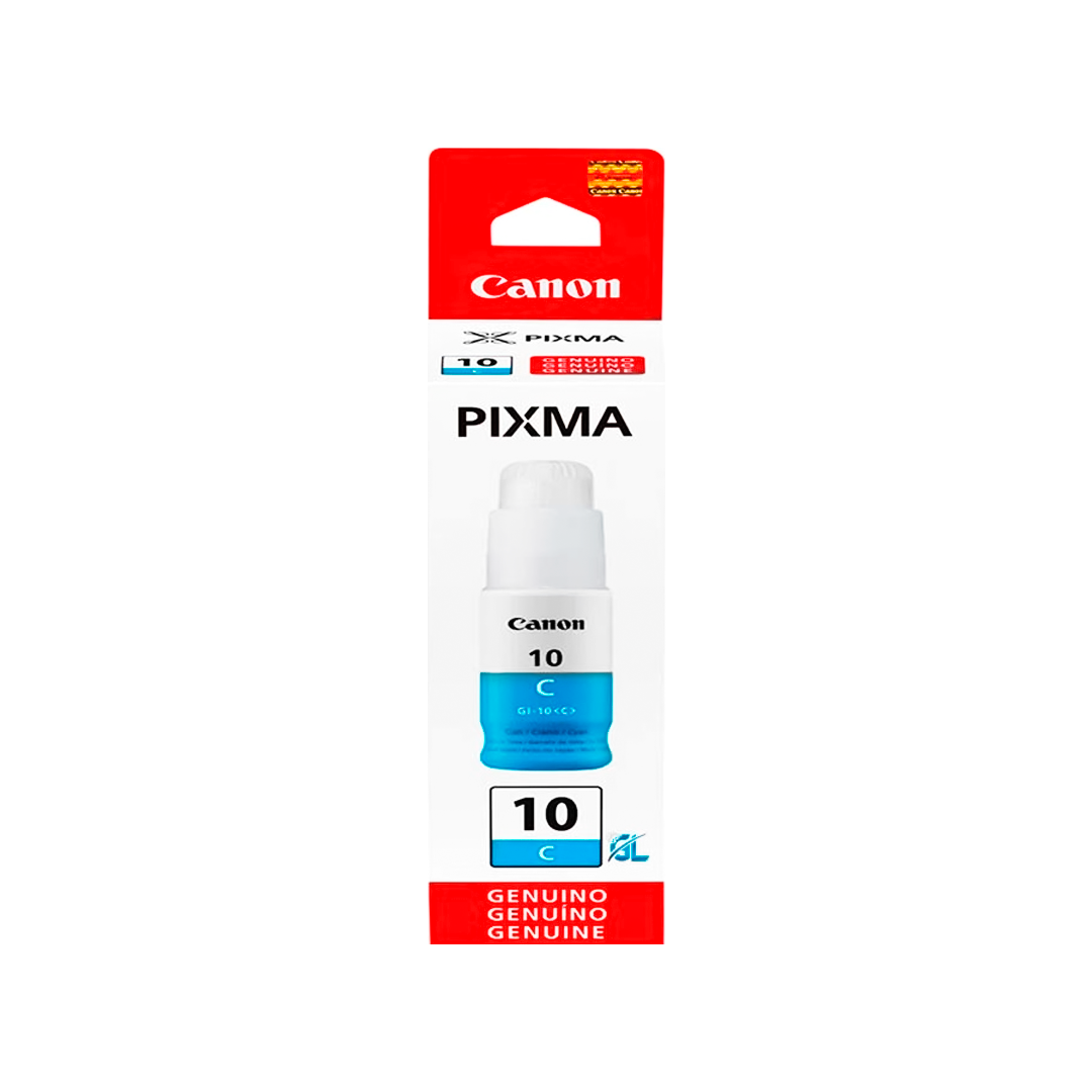TINTA ORIGINAL - CANON - GIN, PARA SERIE PIXMA G - GI-10C-10C - CYAN ORIGINAL CANO