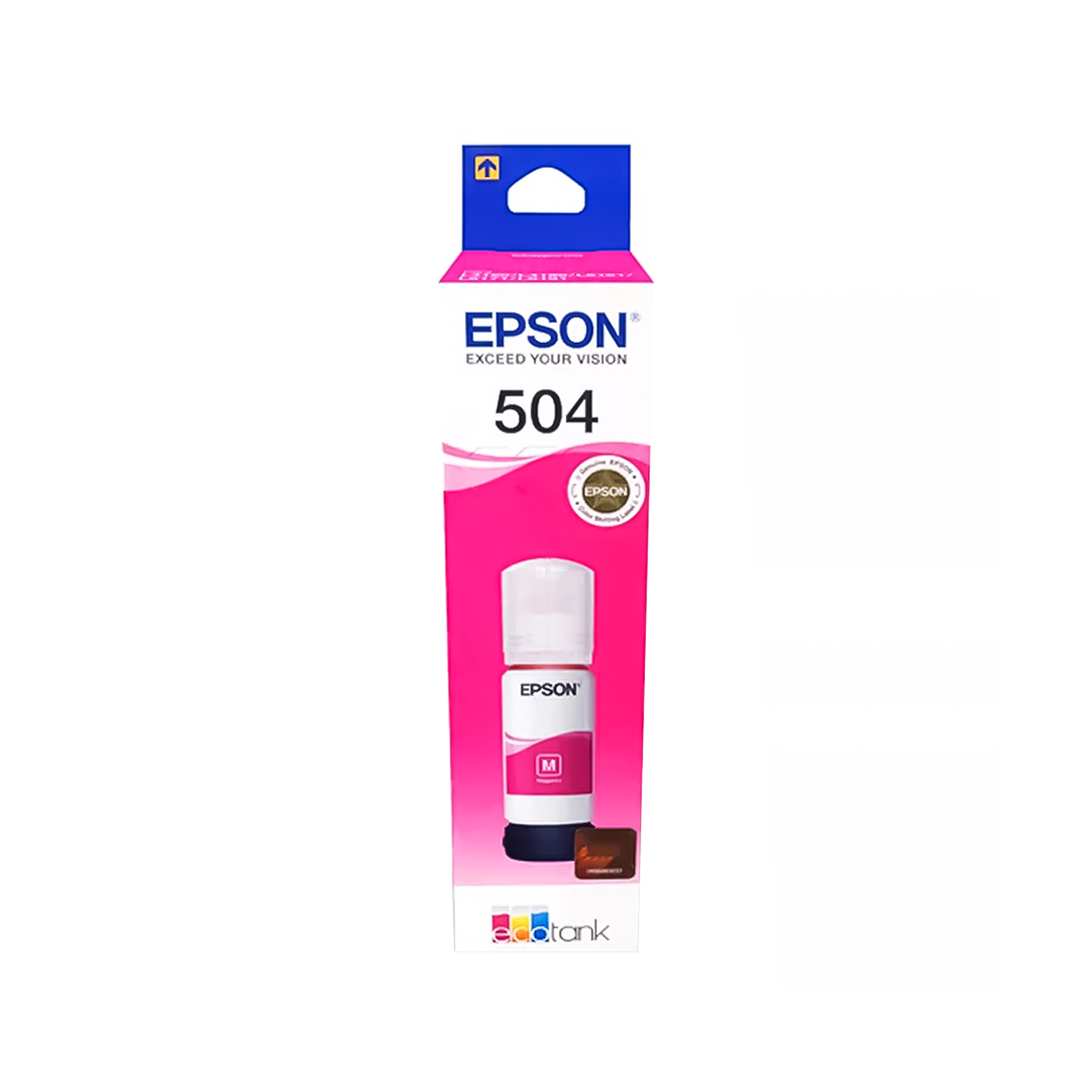 BOTELLA DE TINTA EPSON T504320AL MAGENTA ORIGINAL EPSON, CAPACIDAD 120ML T504320AL